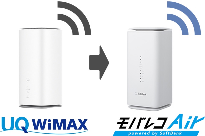 WiMAXからモバレコAirへWi-Fiを切り替える